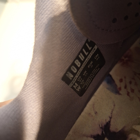 NOBULL Women's Floral Purple Sneakers Shoes. Size 8.5 - Picture 6 of 10